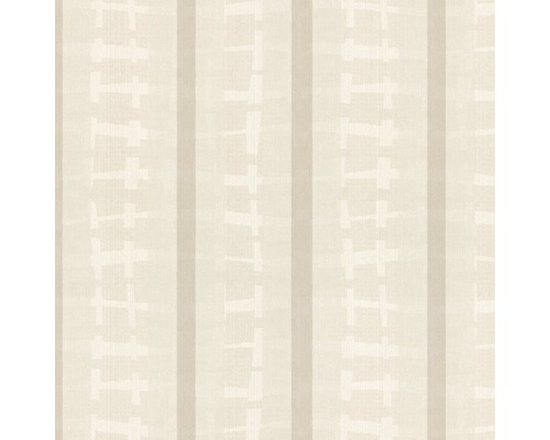 Papier peint beige en tissu à rayures