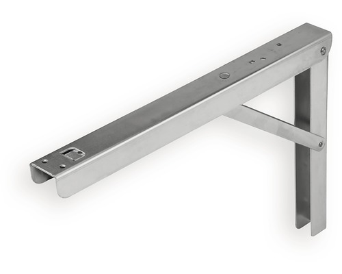 Support rabattable Multi-Line l 36 x H 270 x P 400 mm galvanisé Console pliante en métal