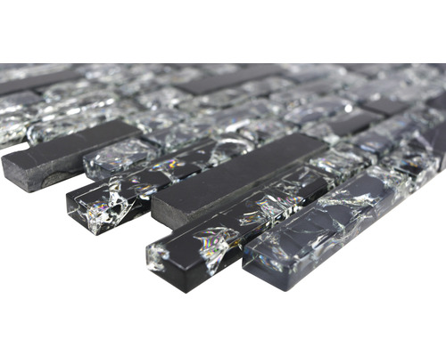 Mosaïque en verre et pierre