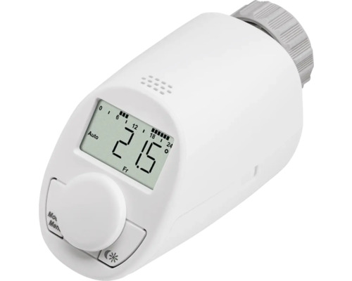Thermostat combiné avec affichage Eqiva Typ N M30 x 1,5 blanc