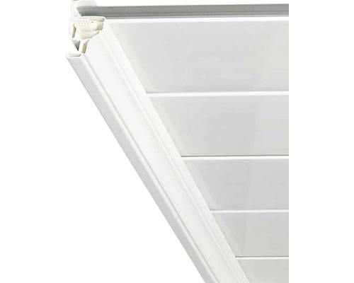 Moulure creuse en PVC blanc 2600 x 45 mm