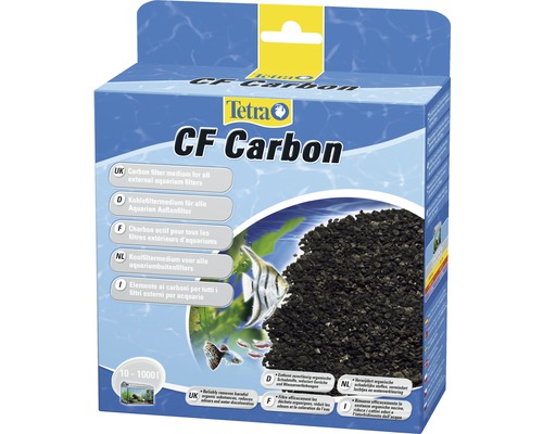 Matériau filtrant au charbon Tetra CF Carbon Tetra CF Carbon Charbon actif pour filtres extérieurs d''aquariums en emballage