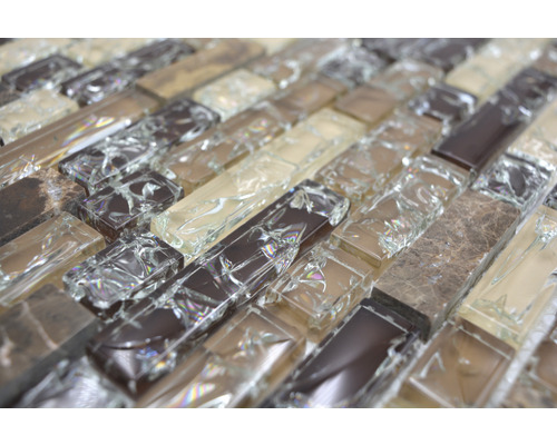 Mosaikfliesen aus Glas und Stein