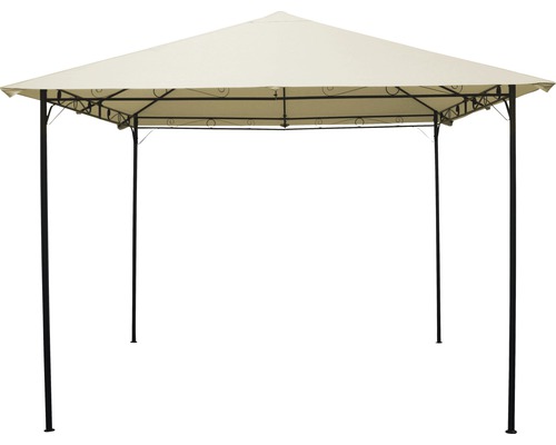 Tonnelle avec toit en tissu et structure en métal