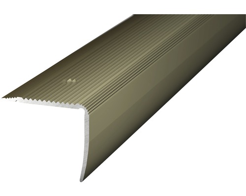 Nez de marche aluminium acier inoxydable 1000x35x30 mm