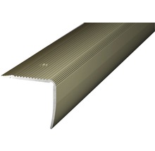 Treppenkantenprofil Alu Edelstahl matt gelocht 35 x 30 x 2500 mm-thumb-0
