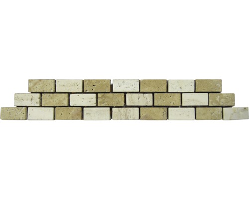 Frise en pierre naturelle MA-7011 beige 5x27 cm