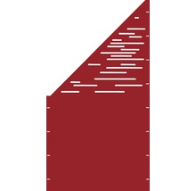 Isolant rouge avec marquages blancs