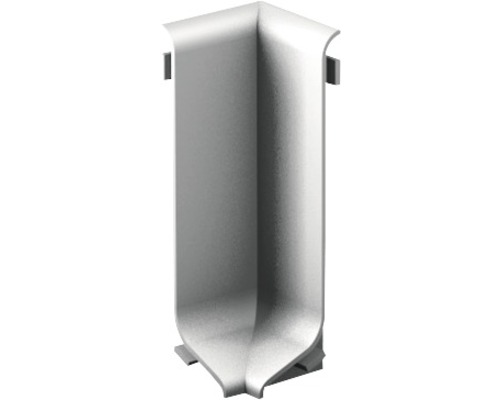 Angle intérieur aluminium argent, 40 mm