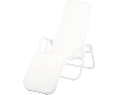 Fauteuil pliant Acamp Calypso textile blanc