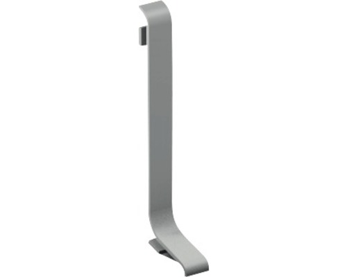 Pièce d'extrémité droite Prinz pour plinthe en aluminium titane 11x40 mm (1 pce)