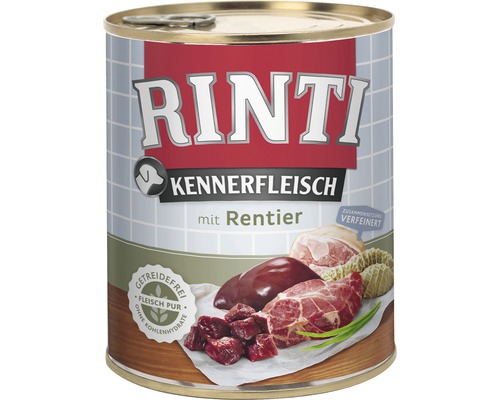 Hundefutter nass RINTI Rentier 800 g-0