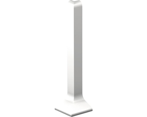 Angle extérieur pour plinthe aluminium argent, 60 mm