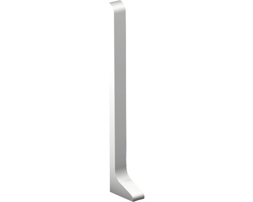 Pièce d'extrémité gauche Prinz pour plinthe en aluminium argent 11x60 mm (1 pce)