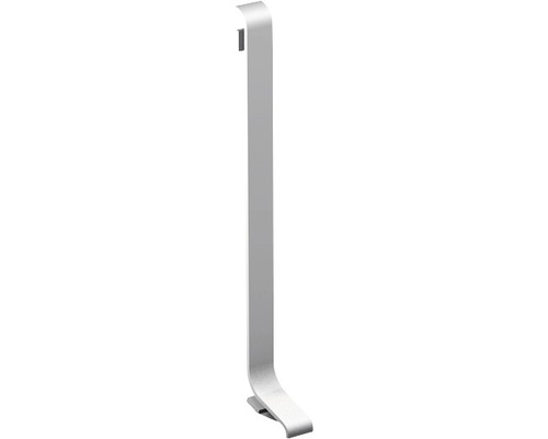 Pièce d'extrémité droite Prinz pour plinthe en aluminium argent 11x60 mm (1 pce)