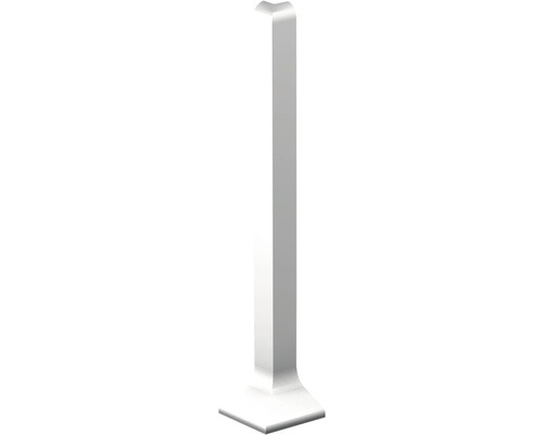 Angle extérieur pour plinthe, aluminium argent, 80 mm