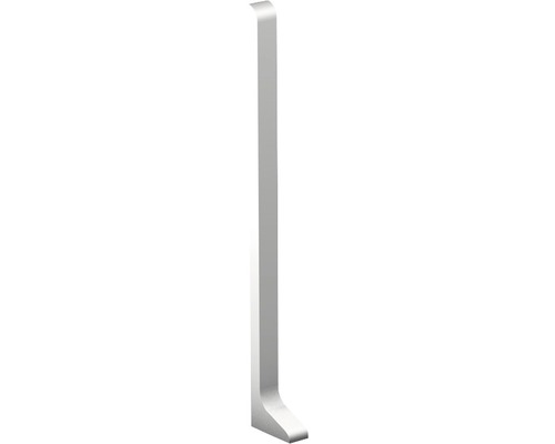 Pièce d'extrémité gauche Prinz pour plinthe en aluminium argent 11x80 mm (1 pce)