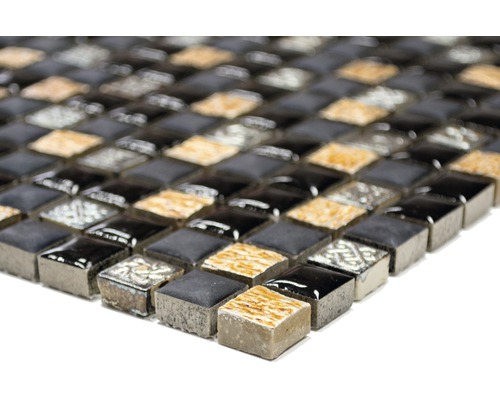 Carreau de mosaïque avec des pierres carrées de différents designs