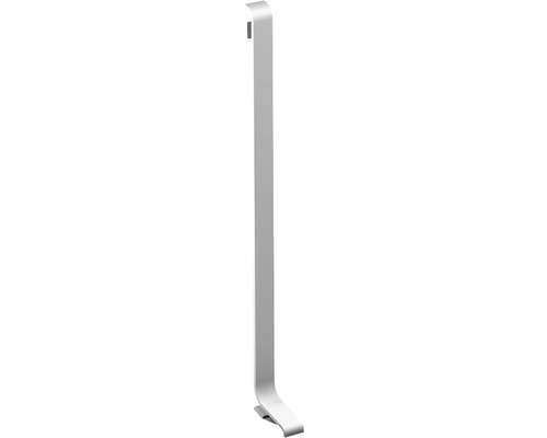 Pièce d'extrémité droite Prinz pour plinthe en aluminium argent 11x80 mm (1 pce)