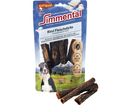 Hundesnack Simmental Rind Fleischsticks, 150g