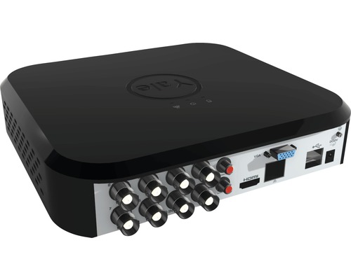 Yale Logo enregistreur de surveillance avec connexions pour caméras vidéo