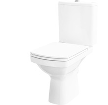 WC-Kombination Easy spülrandlos Abgang waagerecht weiss mit WC-Sitz-thumb-0