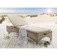 Gartenliege Destiny BOLIVAR LOW 200x70x34cm, mit Rollen, sempuluth