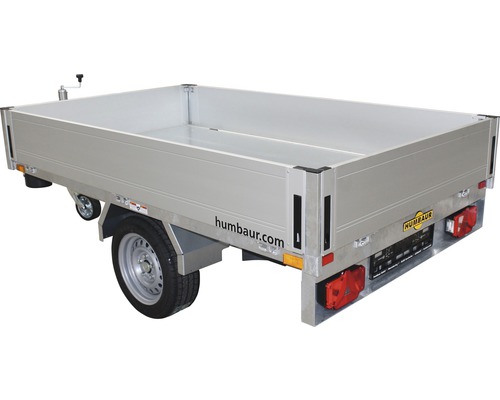 Humbaur Remorque basculante Tipper S 2300x1400x300mm freinée poids total adm. 1500kg avec ridelle lisse-0