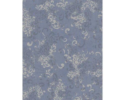 Vliestapete 58654 Catania Ornamental blau Tapete mit floralem Muster