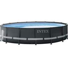 Piscine Intex avec cadre en acier et film bleu