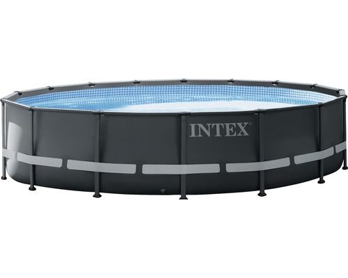 Piscine Intex avec cadre en acier et film bleu