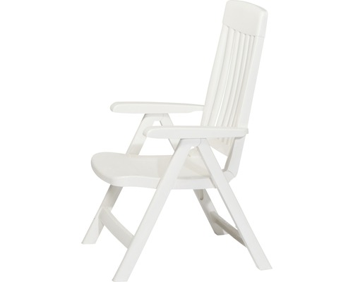 Gartenstuhl mit Armlehnen, Klappstuhl aus Kunststoff