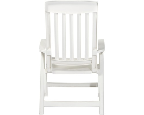 Gartensessel aus Kunststoff, Rückansicht