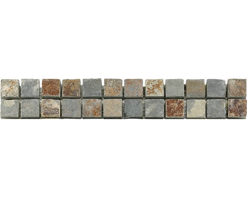 Frise en pierre naturelle CM-57112 gris 4.9x30.5 cm Mosaïque en pierre naturelle