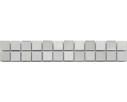 Bordure en métal MC-50024 argent, 31.9x5.2 cm Mosaïque en métal