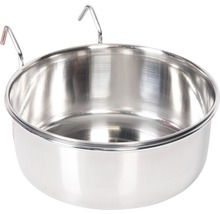 Edelstahlnapf mit Haken zur Befestigung am Käfig