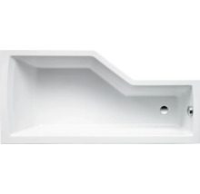 Rechteckige Badewanne mit Ablauf
