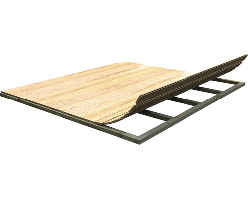 Plancher Karibu pour dimensions de socle 183x183 cm naturel