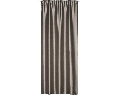 Rideau avec ruban de rideau Deep Shade marron 140x255 cm