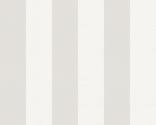 Papier peint intissé 314031 rayures gris blanc
