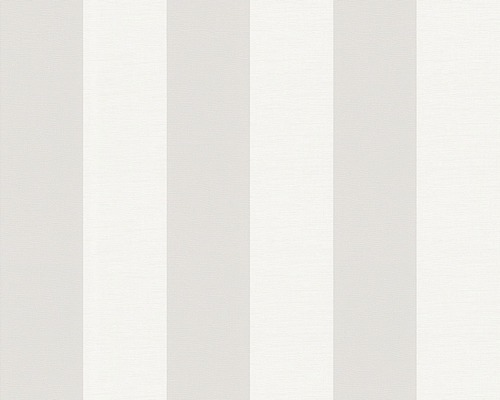 Papier peint intissé 314031 rayures gris blanc Papier peint à rayures