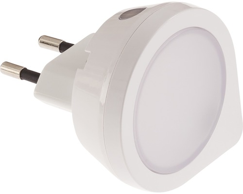 Eclairage de nuit LED Apollo blanc avec capteur de luminosité