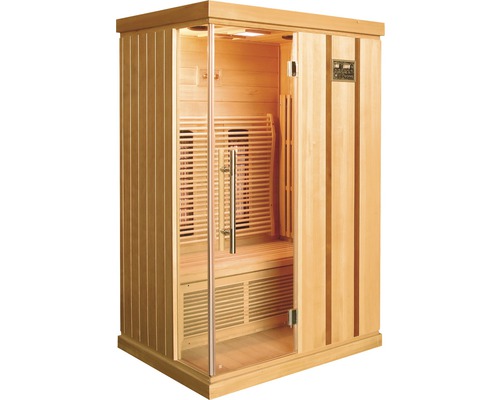 Infrarotsauna aus Holz mit Glastür für Innenräume