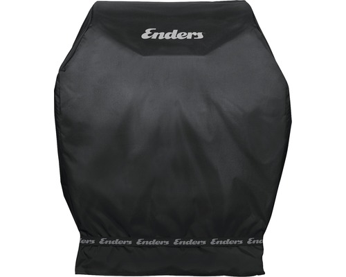 Housse de barbecue noire avec le logo Enders pour protéger le barbecue des intempéries.