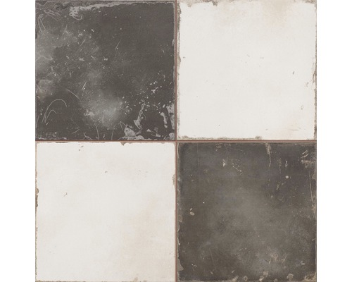 Vier Fliesen im Schachbrettmuster