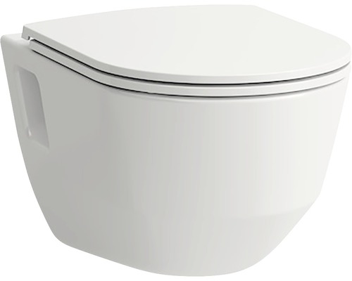 WC suspendu LAUFEN Pro sans bride avec abattant WC Pro Slim H8669570000001 HORNBACH