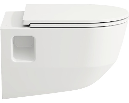 Wand-Tiefspülklosett mit Toilettendeckel