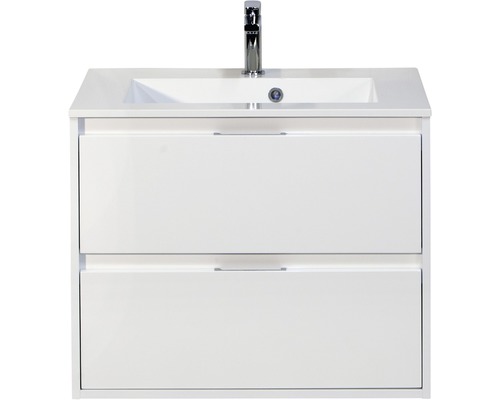 Kit de meubles de salles de bain Porto blanc haute brillance 65.5x70 cm