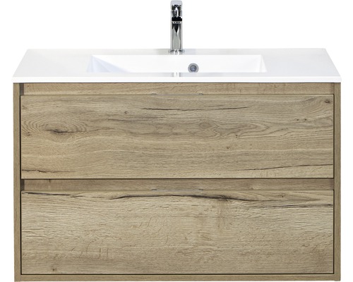 Kit de meubles de salles de bain Porto chêne 65.5x90 cm