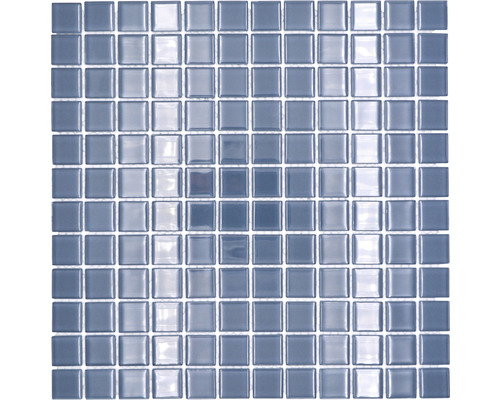 Mosaïque en verre cm4SE20 CRYSTAL UNI GRIS 30x30 cm Mosaïque en verre